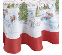 Elrene Home Fashions Serviettes en traîneau, Multicolore, 70" Round (Tablecloth)