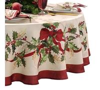 Elrene Home Fashions Villeroy & Boch Nappe Ovale de Noël et Guirlande de Noël 152,4 x 213,4 cm