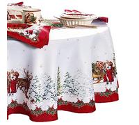 Elrene Home Fashions Villeroy & Boch Toy's Fantasy Holiday Nappe Ovale Multicolore 152,4 x 213,4 cm