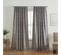 Elrene Home Fashions Vittoria Panneau de Rideau de fenêtre occultant à imprimé Cachemire Floral, 132,1 x 241,3 cm, Gris