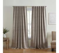 Elrene Home Fashions Vittoria Panneau de Rideau de fenêtre occultant à imprimé Cachemire Floral, 132,1 x 241,3 cm, Naturel