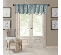 Elrene Mia Jacquard Voile occultant Bleu 132,1 x 48,3 cm (1 cantonnière)