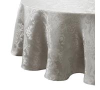 Elrene Nappe damassée, Polyester, Argent, 152,4 x 213,4 cm Ovale