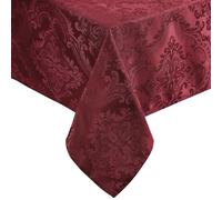 Elrene Nappe damassée rectangulaire en Polyester, Canneberge, 152,4 x 365,8 cm