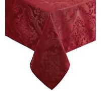 Elrene Nappe damassée rectangulaire en Polyester, Rouge, 177,8 x 132,1 cm