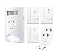 ELRO AS31S HomeLite Système d’Alarme - sans Fil - Kit de 6 pièces - Unité de Base avec détecteur de Mouvement, 3X Contact de Porte/fenêtre et 2X télécommande - sans Wi-FI