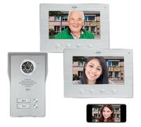 ELRO DV4000IP2 Interphone porte vidéo IP Wifi - 2 appartements - Caméra Full HD 1080P avec vision nocturne - câble 4 fils