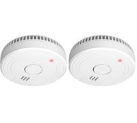 ELRO FS180111 Détecteur de fumée - Conforme à la Norme européenne EN14604, Blanc (Lot de 2)