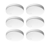 ELRO FS4610 | Détecteur de fumée 6 pièces | Le Détecteur de Fumée Le Plus Fin du Monde | Batterie 10 Ans | Conforme à la Norme Européenne EN14604 | Blanc | 6 Pièces