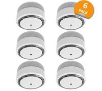 Elro Mini détecteur de fumée FS8010 – compact – batterie 10 ans – lot de 6 – blanc – EN 14604