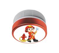 ELRO FS8110 Enfants Détecteur de fumée - Pompier Design - Spécialement pour la Pépinière - avec 10 Ans de Batterie - Conforme à la Norme EN14604