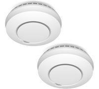 ELRO Connects FZ5002R Détecteur de Fumée sans Fil - Connectable - Testé Selon DIN EN14604 - avec capteur de Chaleur - 2 Pièces