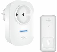 ELRO DB4000 Sonnette de porte cinétique sans fil - kit - avec récepteur enfichable avec prise de courant