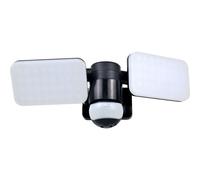 Elro Lf70 Duo Lampe D'extérieur Led Avec Détecteur De Mouvement - 2 X 10 W - 1200 Lm - Ip54 Étanche - Noir