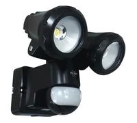 ELRO LF80 Duo LED Outdoor Motion Sensor Light - 2 x 10W - 1200lm - IP54 Waterproof - Black