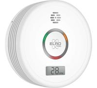 Elro Détecteur de monoxyde de carbone Pro PK4910 – Autotest automatique, Batterie 10 ans, Blanc
