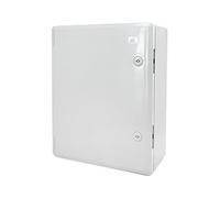 ELS Elektrotechnika Armoire de commande industrielle IP65 - Plaque de montage galvanisée - Verrouillage - Porte avec joint sur tout le pourtour - Boîtier mural - Boîtier vide en plastique ABS - 420 x