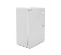 ELS Elektrotechnika Armoire de commande industrielle IP65 - Plaque de montage galvanisée - Verrouillage - Porte avec joint sur tout le pourtour - Boîtier mural - Boîtier vide en plastique ABS -