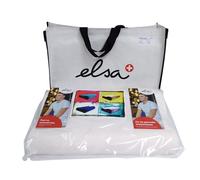 ELSA Coussin pour la nuque 50 x 11 cm Taie en coton blanc Oreiller 1 pc(s)