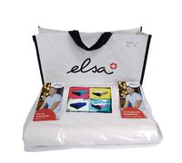 ELSA Coussin pour la nuque 50 x 9 cm Taie en coton Blanc Oreiller 1 pc(s)