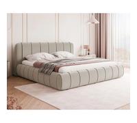 Elsa - lit coffre - 180x200 cm - en velours - sommier inclus