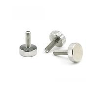 ELSAIL M3 M4 M5 M6 Vis moletées à tête Plate GB835 Boulons à poignée - Acier Inoxydable (Color : 10pcs, Size : M5x20mm)