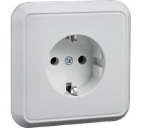 ELSO 205024 - Prise femelle pleine plaque, FASHION/RIVA/SCALA, blanc pur