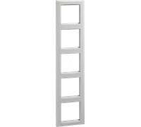 ELSO 264504 - Cadre, 5 prises, Joy, blanc pur