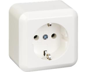 ELSO 385004 - Embase, 16 A, CONTURA, unité complète, borne enfichable, blanc p