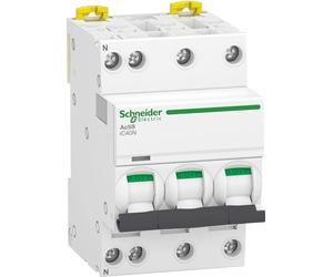 Elso Acti9 iC40N, disjoncteur, 3 P+N, 32 A, courbe C, 6 kA/10 kA, 1 pièce.