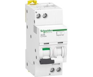 Elso Acti9 iCV40N, FI/LS, 1P+N, 16 A, courbe B, 6 kA, 30 mA, type A, 1 pièce.