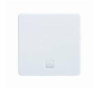ELSO Bascule Fashion arrêt/changement 213614 Croix, bouton-poussoir illuminé blanc pur, Bouton + interrupteur, Blanc
