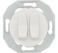ELSO WDE011016 - Interrupteur série avec plaque centrale, blanc, encastré, Renova