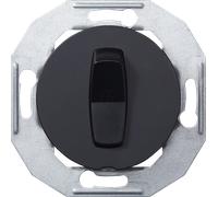 ELSO WDE011221 - Interrupteur universel avec plaque centrale noire RENOVA