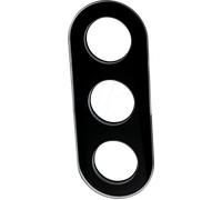 ELSO WDE011428 - Cadre en verre, triple, noir, rond, Renova, Design rétro