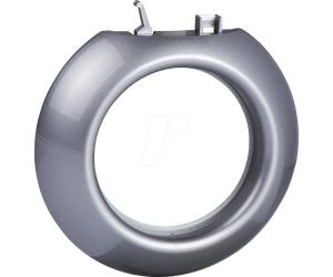 ELSO WDE011441 - Cadre fin, effet argenté, rond, rénovation, design rétro