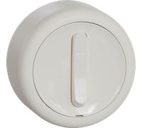 ELSO WDE015821 - Interrupteur universel, apparent, complet, blanc, rond, Renova