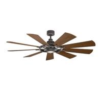 Ventilateur de plafond avec éclairage LED GENTRY fi165cm 65-WZ vieux zinc