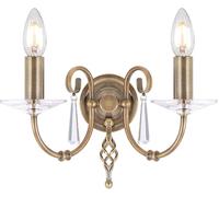 Elstead Lighting Aegean applique murale 2x60 W laiton AG2-AGED-BRASS