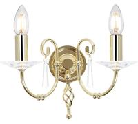 Elstead Lighting Aegean applique murale 2x60 W laiton AG2-POL-BRASS