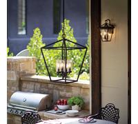 Quintiesse Alford Place lampe suspendue 4x40 W noir QN-ALFORD-PLACE-4P-MB