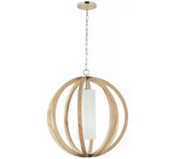 Elstead Lighting Allier lampe suspendue 1x60 W bois FE-ALLIER-P-L-LW