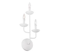 Applique murale couloir lampe de salon 3x E14 lustre design acier blanc