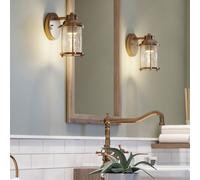 Elstead Lighting Ashland Bay Applique murale à 1 source lumineuse, QN-ASHLANDBAY1-NBR-BATH,