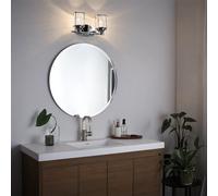 Elstead Lighting Ashland Bay Applique murale à 2 sources lumineuses, QN-ASHLANDBAY2-PC-BATH,