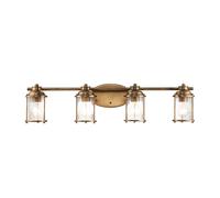 Elstead Lighting Ashland Bay Applique murale à 4 sources lumineuses, QN-ASHLANDBAY4-NBR-BATH,