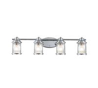 Elstead Lighting Ashland Bay Applique murale à 4 sources lumineuses, QN-ASHLANDBAY4-PC-BATH,
