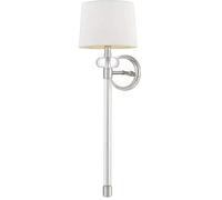 Applique murale lampe de couloir lampe torche lampe de salon acier tissu H 67,6cm