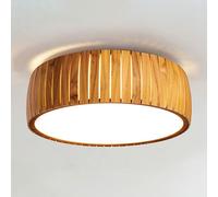 Elstead Lighting Barrel Plafonnier LED, QN-BARREL-F-LED-50-TEAK,