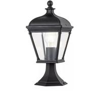 Elstead Lighting Lampe d'extérieur Bayview – Lanterne de chemin verre résistant aux intempéries noir